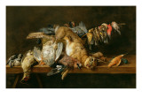 Still Life of Dead Birds and a Hare on a Table, 1647