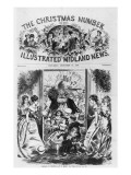 Buy Bringing in Christmas, Front Cover of the 'Illustrated Midland News', December 18th 1869 at AllPosters.com