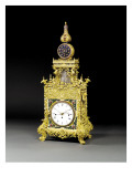 A Very Rare Ormolu, Paste-Inset Musical Automaton Table Clock, Probably Guangzhou, C.1790