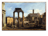 Rome - the Forum with the Temple of Castor and Pollux, C.1742-43