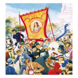 Protestant March in Ulster, Northern Ireland