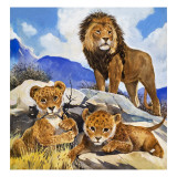 Mother's Gone A-Hunting, from 'Focus on Baby Animals' Giclee Print
