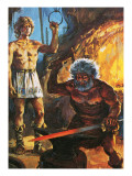 Buy Sigurd Watches Regin as He Forges the Wonderful Sword, Gramr at AllPosters.com