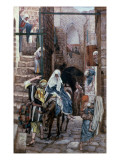 Buy St. Joseph Seeks Lodging in Bethlehem, Illustration for 'The Life of Christ', C.1886-94 at AllPosters.com
