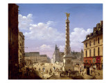 The Fountain in the Place Du Chatelet, Paris, 1810