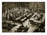 Buy The Dock at the Nuremberg Trials. Front Row from Left: Hermann Goring at AllPosters.com