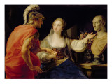 Buy Cleopatra Showing Octavius the Bust of Julius Caesar at AllPosters.com