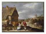 A Milkmaid and a Shepherd Outside a Cottage, Late 1640S