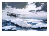 Vickers Vimy Making its Record-Breaking Transatlantic Flight