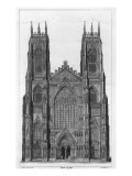 Buy View of the West Front of York Cathedral, Engraved by James Basire Ii, 1806 at AllPosters.com