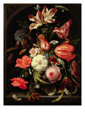 Buy Still Life of Flowers on a Ledge at AllPosters.com