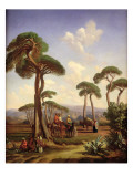 Buy Arabs and Camels in Wooded Landscape at AllPosters.com