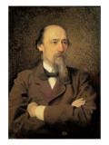 Portrait of Nikolay Alekseyevich Nekrasov, 1877