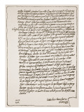 End of a Letter to Queen Elizabeth
