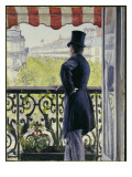 Buy Man on a Balcony, Boulevard Haussmann, 1880 at AllPosters.com