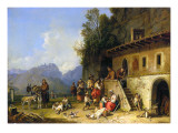 Buy Monks Feeding the Poor, Italy, 1864-65 at AllPosters.com