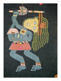 Buy Woven Wool Dancer with Baton, Paracas Tribe at AllPosters.com