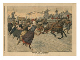 Buy Winter in Holland, Ice Skating on the Canal at AllPosters.com