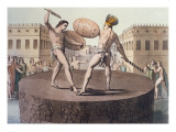 Buy Aztec Warriors in Combat on a Cuauhxicalli at AllPosters.com