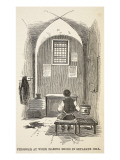 Buy Prisoner at Work Making Shoes in Separate Cell at AllPosters.com