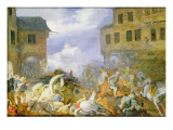 Buy Street Battle in the Malostranske Namesti at AllPosters.com