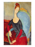 Mme Hebuterne in a Blue Chair, 1918