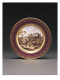 Buy Sevres Fond Pourpre Topographical Plate at AllPosters.com