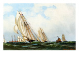 Buy The 'sappho' Off Sandy Hook Lightship, 1870 at AllPosters.com