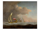 English Royal Yachts at Sea