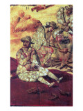 Buy Starving Conquistadors Eat Dog Meat, 1698 at AllPosters.com