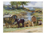 Buy Gypsy Encampment, Appleby, 1919 at AllPosters.com