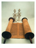 Buy Torah Scroll with Silver Crown Finials at AllPosters.com