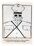 Caricature of General Victoriano Huerta