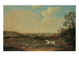 Buy A Hunt in Full Cry at Quorley, Hampshire, C.1770 at AllPosters.com