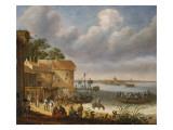 Peasants on the Beach with a Ferry