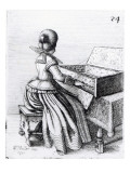 Buy Woman Playing at a Keyboard, 1635 at AllPosters.com