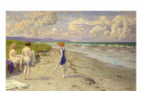 Buy Girls Preparing to Bathe on the Beach at AllPosters.com