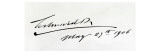 Signature of King Edward Vii, May 29th 1906