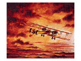 Alcock and Brown in their Vickers 'Vimy'