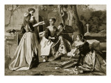 Mary Queen of Scots in a Convent Garden