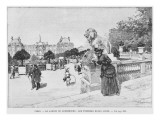 Jardin of Luxembourg, the First Fine Days, C.1870-80
