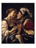 A Luteplayer Carousing with a Young Woman