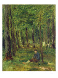 Buy Young Farmer Sitting in the Forest, 1878 at AllPosters.com