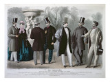 Buy Parisian Fashion Plate for 'Le Progres', June 1864 at AllPosters.com