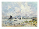Buy A Landing Stage on the Escaut, 1866 at AllPosters.com