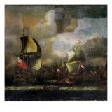 Buy A Battle Between English and Dutch Fleets at AllPosters.com