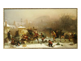 Buy The Slide Below the Castle, Edinburgh, 1854 at AllPosters.com