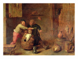 Buy Peasants Quarrelling in an Interior at AllPosters.com