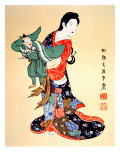Buy Culture of Old Japan - a Bunraku Puppet Player at AllPosters.com