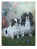 Buy A Japanese Chin Bitch and Her Puppy, 1919 at AllPosters.com